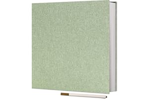 Vienrose - Álbum de fotos adhesivo, 40 páginas de lino, tapa dura, 28 x 27 cm, con un bolígrafo metálico para boda, bebé, familia de viaje