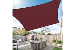 Duerer Voile d'ombrage Rectangulaire 3x4m Toile d'ombrage 95% UV Protecteur 185g/m² HDPE pour Patio Extérieur Jardin Terrasse Balcon Terre Cuite