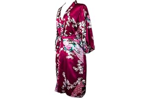 CCcollections Kimono robe long 16 colors Premium Peacock bridesmaid bridal shower womens gift