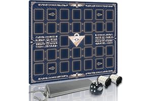 GUARDITECHPRO for Yugioh Playmat - Compatible with Yu-Gi-Oh, TCG Playmat - Free Counters & Storage Bag, Dual Player Master Rule Duel Zones, Extra Large 2-Player Card Game Mat (Building Blocks)