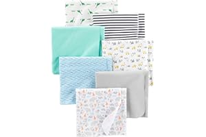 Simple Joys by Carter's Nursery-Receiving-Blankets (Pack de 7) Unisex bebé