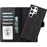 Lev Leather Samsung Galaxy S23 Ultra ile Uyumlu &Ccedil;ıkarılabilir C&uuml;zdanlı Kılıf - Kartlık B&ouml;lmeli, Stand &Ouml;zellikli, RFID Engelle
