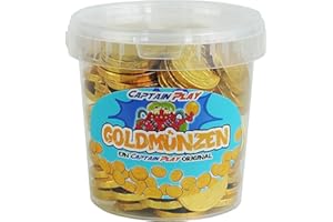 CAPTAIN PLAY Pièces d'Or en Chocolat, 700g en emballage individuel