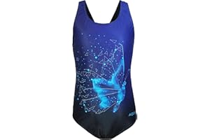 Aquarti Costume Piscina Bambina – Costume Intero Bambina con Muscleback, Resistente al Cloro