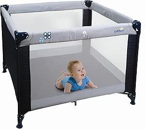 Babysun Lit Parc 100x100 Cm Sac De Transport Marine Gris Amazon Fr Bebes Puericulture