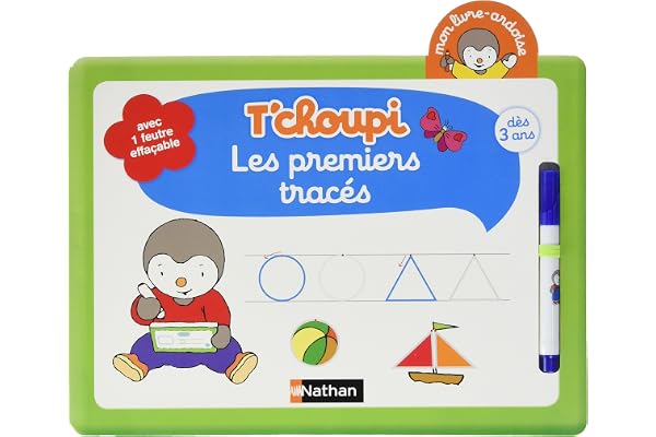 Mon livre ardoise T'choupi - Les premiers tracés - Dès 3 ans: Dès 3 ans