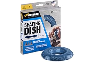 Kutzall Extreme Disco Ricurvo Abrasivo - Grana grossa, 114.3mm X 22.2mm - Accessorio per Smerigliatrice Angolare per Falegnameria per DeWalt, Bosch, Milwaukee. Carburo di Tungsteno Abrasivo, DW412X90