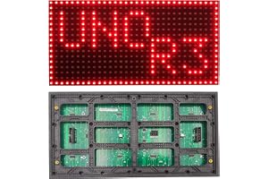 EEEEE P10 LED Panel Large Size 32cm X 16cm, 512 pcs of LED, Each Individual addressable, Controlled by Uno r3 with Arduino IDE.