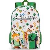 Get Trend Minecraft Large Children's Backpack, 18" Adjustable School and Travel Backpack, Padded for Sports and School, Gamer