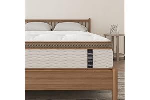 BedStory Materac 90 x 190 sprężyn kieszeniowych, pianka z pamięcią kształtu, hybrydowa technologia wielowarstwowa, spersonalizowany komfort - grubość 22 cm