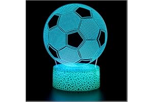 ZNZ Lampka Nocna 3D, Złudzenie Optyczne LED Dotykowa Lampa Nastrojowa z Pilotem, Prezenty dla Dzieci Chłopcy Dziewczęta Męskie Damskie, 16 Kolorów Zmieniających się na Wystrój Biurka Stołowego