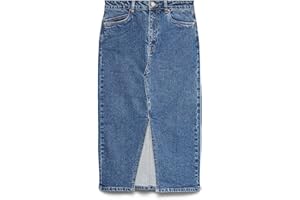 VERO MODA Denim Skirt VMVERI High Waist Midi Skirt