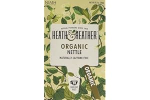 Heath & Heather Tea Infusions Organic Nettle Teabags (Pack of 6, Total 120)