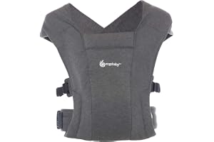 Ergobaby Embrace Baby Carrier for Newborns from Birth with Head Support, Extra Soft and Ergonomic, Heather Grey