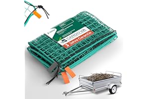 ‎CARGO VA INTELLIGENT VEHICLE ACCESSORIES CargoVA® Intelligent Trailer Net 1.5 x 2.2 m – Hanging Net with Rubber Cord and Corner Marking for Perfect Load Securing