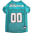 NFL Miami Dolphins Dog Jersey, Size: X-Large. Best Football Jersey Costume for Dogs & Cats. Licensed Jersey Shirt