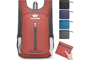 Yoowalar Zaino Trekking Pieghevole Ultraleggero, 16L Impermeabile Zaino Hiking Da Viaggio Zainetto Piccolo, Zainetto Richiudibile Per Donna Uomo All'aperto Escursionismo Campeggio