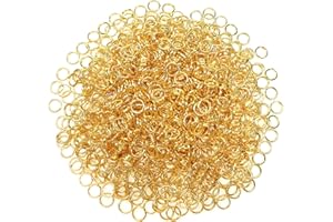 TOAOB THE ONE AND ONLY BABY TOAOB 1000 Piezas 6 mm Dorado Anillos de Salto Abiertos de Metal para Accesorios Fabricación de Joyas Accesorios de Bisutería Gargantilla Pulseras Collares Pendientes