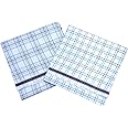 RETRO 100% Pure Cotton White Checkered Lungi For Men / 2.00 Meter Lungi Length/Pack Of Two Lungis