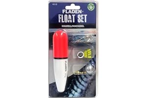 FLADEN Fishing - Mackerel 35g Float Set for Sea or Predatory Fishing - Beads, Hooks, Swivel, Weight and Float Stops [21-127]