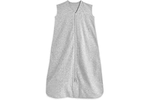 Halo Sacco nanna per neonati, 0,5 tog, 100% cotone, grigio mélange per neonati, facile accesso per cambio pannolini, Lullaby Trust Partners, unisex, ragazzi e ragazze, 0-6 mesi