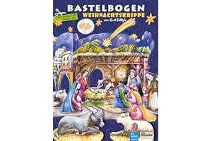 ATELIER COLOR Natale Nativitá foglio artigianale per bambini 5+ DIY carta modello 3D con figure di Nativity set di artigianato natalizio giocattoli la nascita di gesù