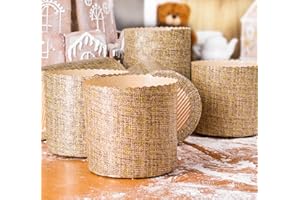 SHSH TRADE GROUP 340 ml Panettone-Papierform | 12 Stück | Osterbrot-Papierform Paska Form Kulich – Osterbrotformen antihaftbeschichtete Panettonform Backförmchen – B 10,9 x H 8,5 cm