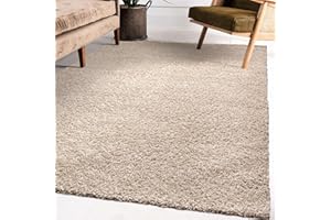 Impression Dywan do salonu – wysokiej jakości dywan powierzchniowy z certyfikatem Öko-Tex – jednolity kolor beżowy – rozmiar 160 x 230