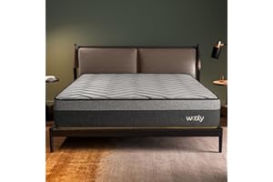 WOOLY BEDDING Matelas Wooly Level 160x200 cm - Hybride - Hauteur 30 cm - Ressorts ensachés - Mousse en mémoire de Gel rafraîchissant - Mousse HR - Laine - Latex 70 - Réversible - Sommeil Réparateur - Confort Ferme