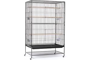 PREVUE PET PRODUCTS Prevue Hendryx F050 Pet Products Wrought Iron Flight Cage, X-Large, Hammertone Black