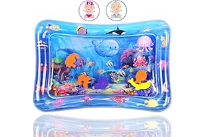 HEAWAA Mata wodna dla niemowląt, mata do zabawy w wodzie, zabawka dla dzieci w wieku 3, 6, 9 miesięcy, zabawka sensoryczna dla niemowląt, wczesny rozwój, centra aktywności, stymulacja wzrostu dla Twojego