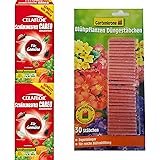 hagebauSPN 500ml Schädlingsfrei Careo Konzentrat Gemüse + 30er Gartenkrone Düngestäbchen