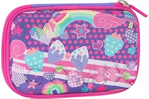 COMIX BRIGHT - Astuccio Scuola, Astuccio Maxi Zip per Bambini e Ragazzi, con Set Cancelleria Incluso, Cover Metal Iridescente, Rigido con Maxi Logo e Tirazip in Metallo, 21 x 14,5H x 6,5 cm