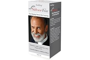 Godefroy Silver Fox Men's Silver And Gray Beard Brightener For Caucasian Hair Types, 3 Fluid Ounce