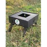 pratikoutdoor Katlanır Ayaklı Ateş &Ccedil;ukuru & Ş&ouml;mine Kare