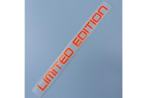 Folien-Zentrum - Limited Edition Neon Orange 20 x 1,5 cm - hochwertiger Aufkleber Auto Tuning - OEM & JDM Auto Sticker - Lustige Aufkleber für Auto - Stickerbomb - Autoaufkleber - Made in Germany