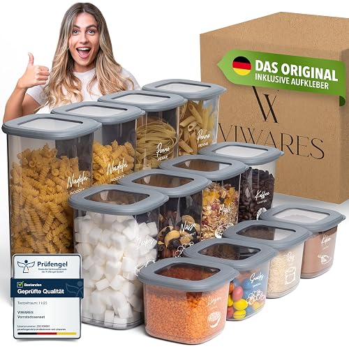 Viwares Vorratsdosen-Set 12-teilig, luftdicht