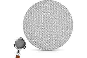 HOTUT Filtr siatkowy do espresso 51 mm, grubość 1,7 mm, 150 μm, Krążek do espresso, wielokrotnego użytku, okrągły filtr do ekspresu do kawy, stal nierdzewna, krążek filtrujący do kosza filtra