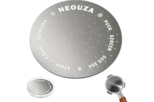 NEOUZA V3 Espresso - Pantalla de disco de 53 mm de grosor de 0,8 mm de grosor para cesta de portafiltro de café barista