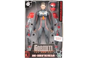 GORMITI THE NEW ERA Gormiti - Figura de 27 cm de Zane con Varias Piezas de Armadura, Gormiti de la Nueva Era, Armadura de Quitar y Poner, Brillantes con Acabados Metálicos, 9 Puntos de Articulación, Famosa (GRV03400)