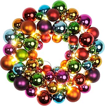 Amazon.de: Best Season LED-Kugelkranz"Ball Wreath", beleuchtet