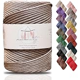 Makromecity Macrame Cord Premium Polyester Macrame Cord 3mm x 120m Macrame Cord Polypropylene Macrame Cord for Wall Hanging,