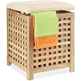 Reladas Panier de rangement, lot de 2 (un petit et un grand), pour la salle de bain ou la cuisine, nature - Maison