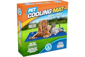 Vivo Technologies Hello Summer Dog Cooling Mat - Durable Pet Cool Mat Non-Toxic Gel Self Cooling Pad, Great for Dogs Cats in Hot Summer - Large 60 X 90cm