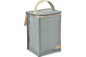 Béaba Baby Insulated Bag Large Capacity Transport Complete Meals Soft Material Foldable Waterproof Fabric Sage Green