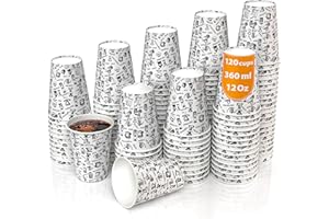 CUPCUP 120 Gobelets Carton pour Café à Emporter - Tasse 360ml pour Servir le Café, le Thé, des Boissons Chaudes et Froides