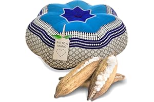 livasia | Cuscino zafu | Cuscino da Meditazione | Cuscino Yoga| Cuscino Relax | Cuscino da Pavimento Imbottito in kapok