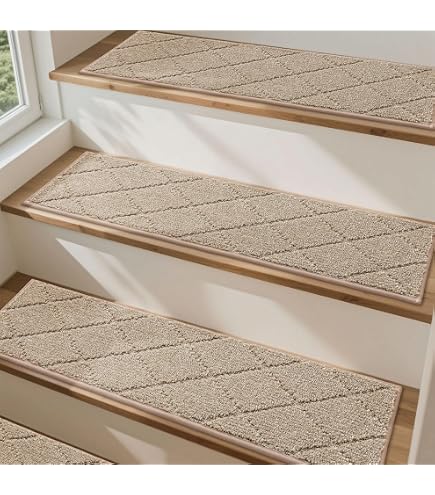 ECENCE Transparent Anti-Slip Stair Treads Tape – Self-Adhesive Safety Strips For Wood & Laminate