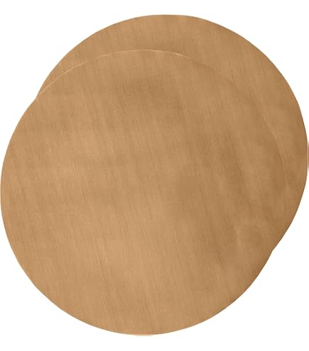 2x Wiederverwendbare Backfolien Rund 40x40cm – Perfekt Für Heißluftfritteuse & Backofen