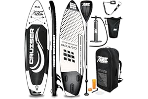 RE:SPORT SUP Board Set aufblasbar Komplettset 305/320/366/380cm | Stand Up Paddle Board mit Zubehör | Paddling Surfbrett | Surfboard für Einsteiger & Fortgeschrittene